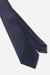 CRAVATTA IN RASO TINTA UNITA BLEU